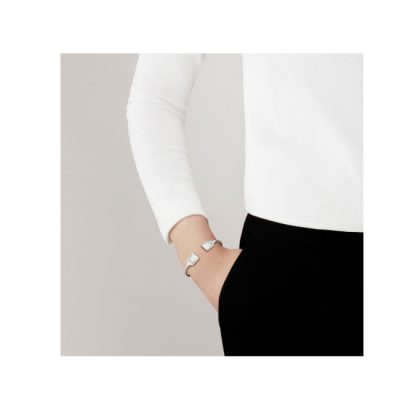 Lalique Empreinte Animale Leather Bracelet